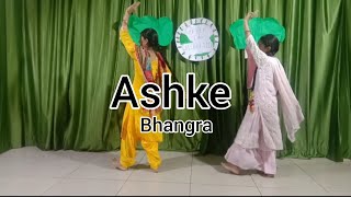 ashke  bhangra  cover aditi and tanvi sisters [upl. by Sybila980]