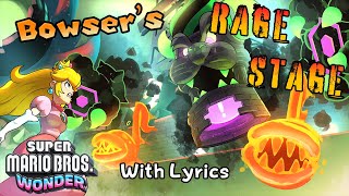 Bowsers Rage Stage WITH LYRICS  Super Mario Bros Wonder Cover [upl. by Eizus]