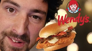 Wendys Garlic Mushroom Bacon Chicken Burger Review [upl. by Misti]