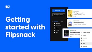 Getting Started with Flipsnack  Flipsnackcom [upl. by Oiragelo]