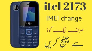 itel it 2173 imei change code 💯💯  itel 2173 invalid sim solution [upl. by Krystin]