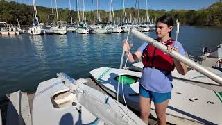 How to rig a Sunfish Sailboat [upl. by Neersin]