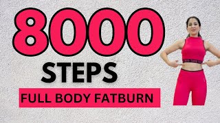 🔥8000 STEPS FAST WALKING WORKOUT for Weight Loss🔥 POWER WALK for WEIGHT LOSS🔥 [upl. by Nywled423]