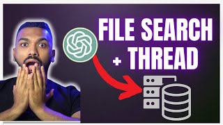 OpenAI Assistant API Tutorial  NEW File Search In Thread [upl. by Arleen]
