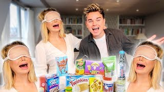 BLINDFOLDED TASTE TEST ft TOFF Georgia Toffolo [upl. by Lrem]