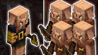 HOW MANY CROSSBOW PIGLINS CAN A PIGLIN BRUTE KILL  MINECRAFT [upl. by Otero]