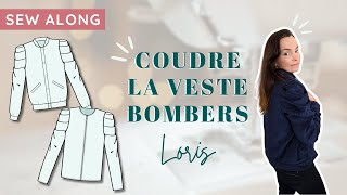 Tuto couture  Coudre la veste Bombers Loris [upl. by Hteik]