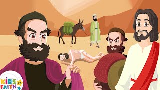 The Parable of the Good Samaritan  Stories From The Bible Animated  Kids Faith TV [upl. by Yemac236]