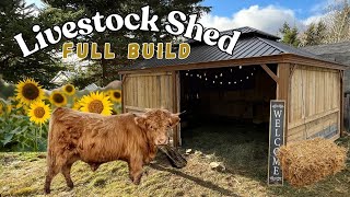 Transforming a metal gazebo into a dreamy livestock shed FULL BUILD [upl. by Rehtul]