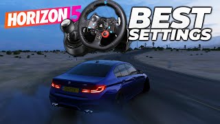 Best Logitech G29 Forza Horizon 5 Settings  DRIFT LIKE A KING [upl. by Vivienne]