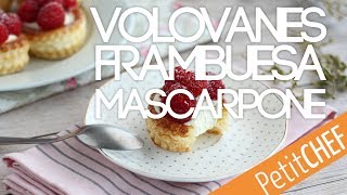 Volovanes de frambuesa y mascarpone  Petitchef [upl. by Aimit]