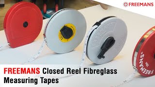 FREEMANS Closed Reel Fibreglass Measuring Tapes [upl. by Bilac]