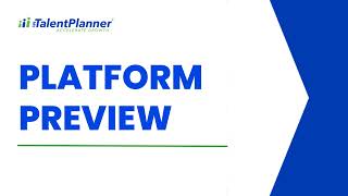 MyTalentPlanner Software Platform Preview Video  At a Glance Effective Talent Planning Features [upl. by Avat838]