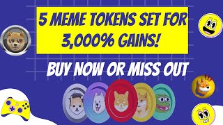 5 Meme Tokens Expected to Deliver 3000 Gains in Q4 — Why You Should Buy Now [upl. by Anid]