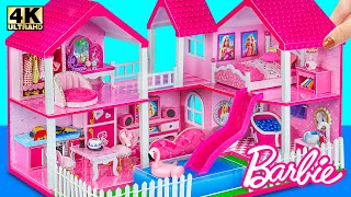 How to Build AMAZING Pink Barbie Dream House with Water Slide From Cardboard❤️ DIY Miniature House [upl. by Mcgee480]