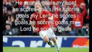 Paul Scholes Chant  He Scores Goals [upl. by Ryder]