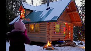 Building a Log Cabin in the Forest For My Family [upl. by Ogu375]