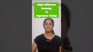 Manual Testing Interview Question 8 Retesting Vs Regression Testinginterview softwaretesting [upl. by Yssenhguahs415]