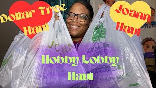 Hobby LobbyJoannDollar Tree Haul Different Items For My Small Business [upl. by Shirline469]