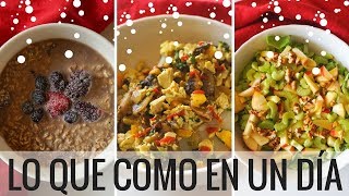 LO QUE COMO EN UN FRÍO DÍA DE DICIEMBRE  VEGANO Y DELICIOSO [upl. by Pietrek]