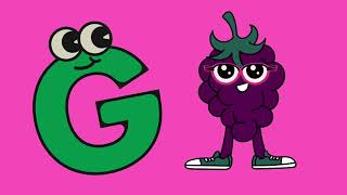 Alphabet G  Letter G  Letterland G  Letterland Adventures preschool kids  Grapes [upl. by Anaillil]