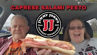 Jimmy Johns Caprese Salami Pesto Review foodreview fastfoodreview jimmyjohns fastfood [upl. by Trebled]