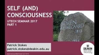 Seminar on Consciousness Reflection and Subjectivity by Patrick Strokes Part 1 [upl. by Kcirej660]