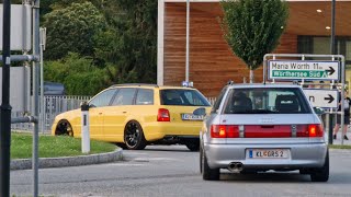 Tuner Cars arriving on a carshow  WÖRTHERSEE 2023 RELOADED [upl. by Ikila]