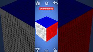 Giant 20x20 Scramble shorsfeed rubikscube [upl. by Nnylodnewg]