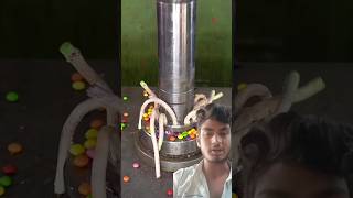 Chocolate crush vs hydraulic press 🫣😱🤤 hydraulicpress satisfying candy crushing asmr [upl. by Philemol]