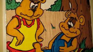 StarrRayToons POOKY the FunLovingComical Bearquot Walking ScratchAnimation1 [upl. by Knut]