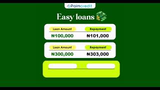 Nigeria cash loan app Palmcredit marketing videos 2023 [upl. by Annwahsal]