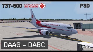 P3D IVAO HD Vol commenté AlgerConstantine DAAG  DABC 737600 Air Algérie DAH [upl. by Sexton]