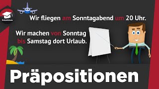 Präpositionen einfach erklärt  Begriffserklärung Arten  Präpositionen mit Dativ und Akkusativ [upl. by Aviva757]