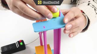 Elevator Lift Science Experiment Primary and Secondary School Students DIY Handmade Technology STEM [upl. by Bink237]