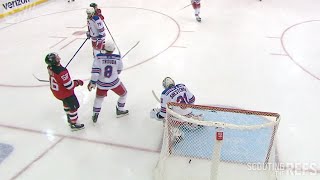 Devils Hughes Scores After Whistle on Continuous Play vs Rangers [upl. by Ynnek767]