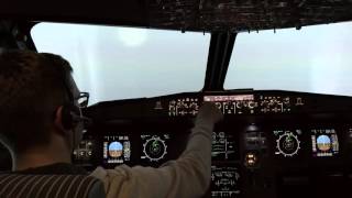 Convoyage Nantes  Lille sur IVAO en avion de ligne Cockpit  HD [upl. by Nnaeed]