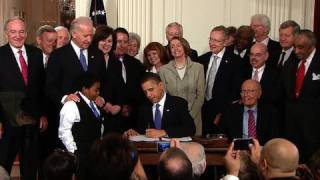 President Obama Signs Health Reform Into Law [upl. by Lazaro790]