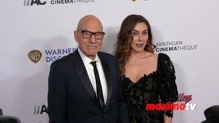 Patrick Stewart and Sunny Ozell 37th Annual American Cinematheque Awards Red Carpet [upl. by Schaefer]