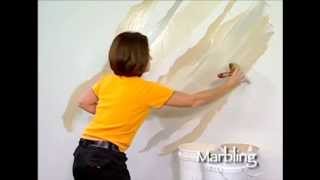 Marbling How To Faux Finish Painting by The Woolie How To Paint Walls FauxPainting [upl. by Gav]