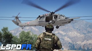 GTA 5 POLCIA  PATRULLANDO EN HELICOPTERO DE LA MARINA  TheAxelGamer [upl. by Talbot]