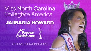 2024 Miss North Carolina Collegiate America Crowning Moment  JaiMaria Howard [upl. by Asen]