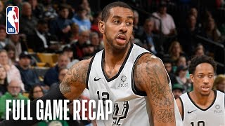 Spurs vs Celtics  LaMarcus Aldridge Puts Up 48 Points  March 24 2019 [upl. by Zaneta671]