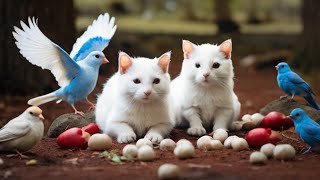 Cat TV for Cats to Watch 😺 Pretty Birds and Squirrels 🐿 8 Hours 4K HDR 60FPS [upl. by Dodie]