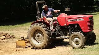 Digging Pond for Small Catfish with Tractor [upl. by Ttreve]