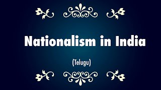 Nationalism in India  10th class  CBSE  Social Studies  Telugu [upl. by Yrovi]