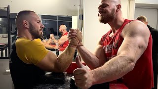 Power Check With Vlad The Destroyer Armwrestling practice [upl. by Ruhtua]