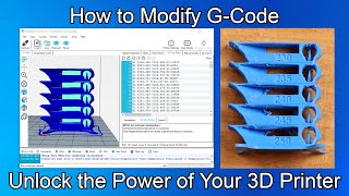 How To Modify GCode  Add Nozzle Temperature Changes MidWay in a 3D Print [upl. by Donata]