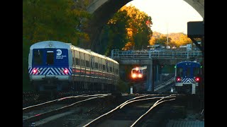 MetroNorth Railroad M3A M7A M8 amp P32ACDM Evening Rush Action  Woodlawn NY [upl. by Annahs]