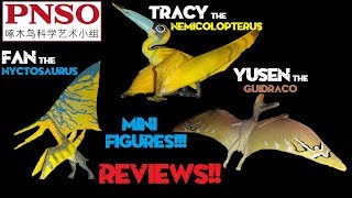 PNSO Mini Figure Review 8 Pterosaurs Guidraco Nyctosaurus amp Nemicolopterus [upl. by Kinny]